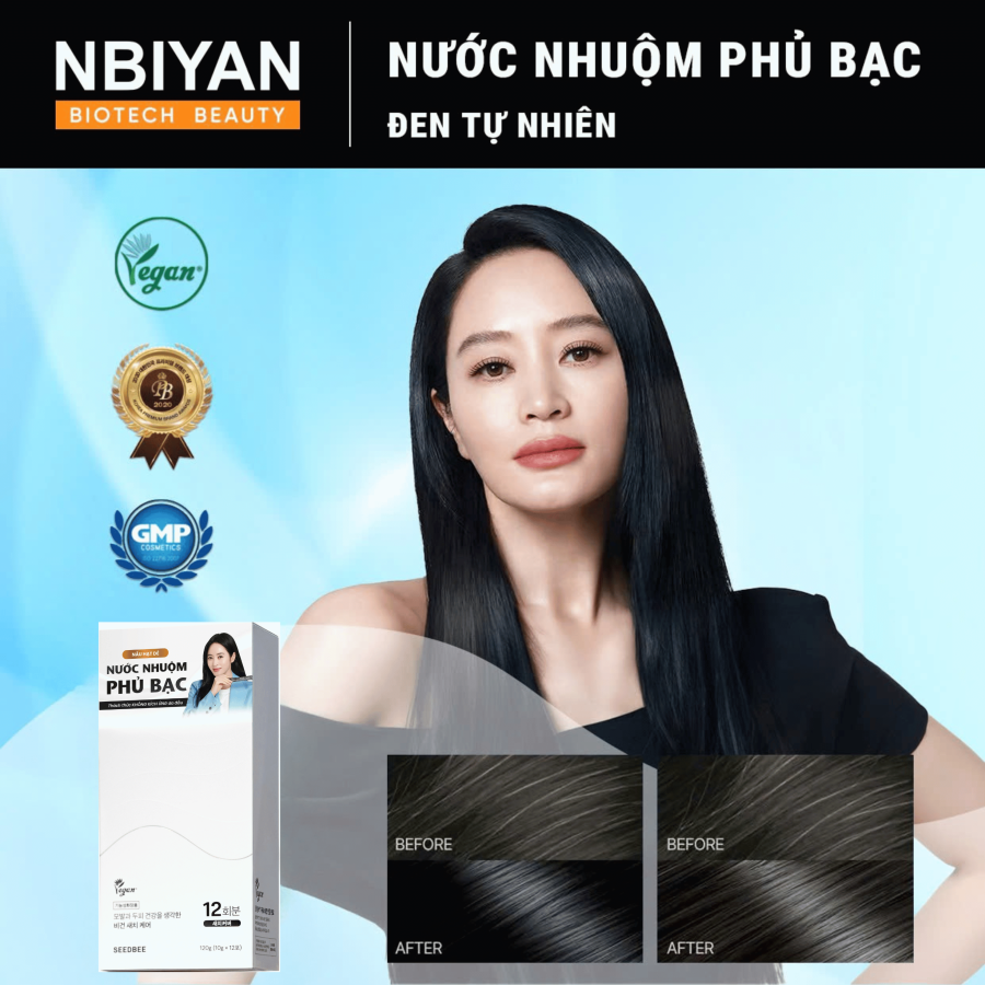 NƯỚC NHUỘM PHỦ BẠC CAO CẤP 12 GÓI