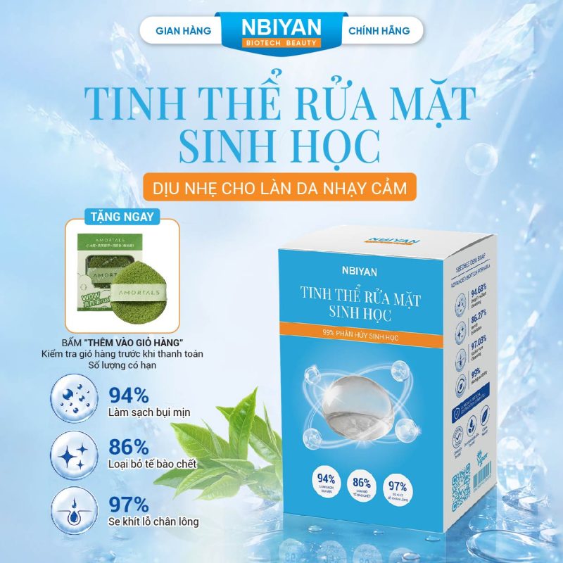 1.Hình ảnh sản phẩm tinh thể sữa rửa mặt