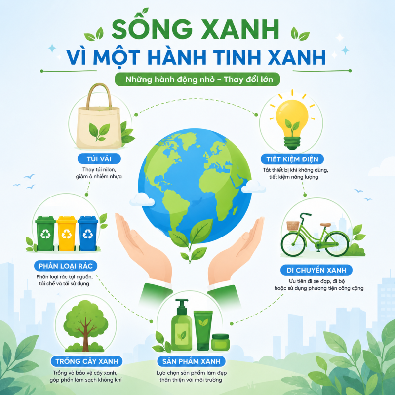 Sống xanh là gì - Mỹ phẩm thuần chay NBIYAN
